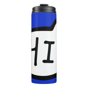 HI! English Greeting, Hello, Speech Bubble Thermal Tumbler