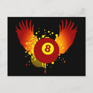 hi-fi billiards postcard