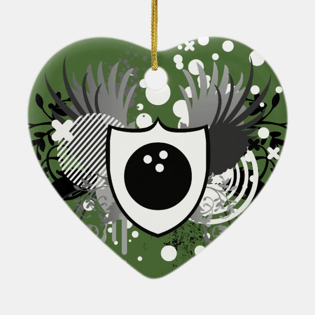 hi-fi bowling ceramic ornament (Back)