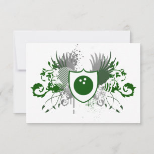 hi-fi bowling crest invitation