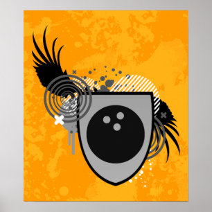 hi-fi bowling crest poster