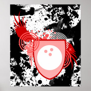 hi-fi bowling crest poster