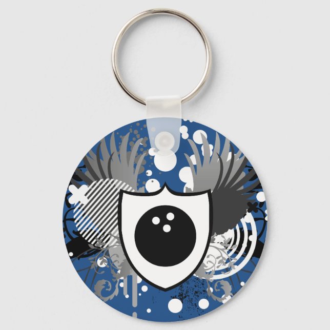hi-fi bowling key ring (Front)