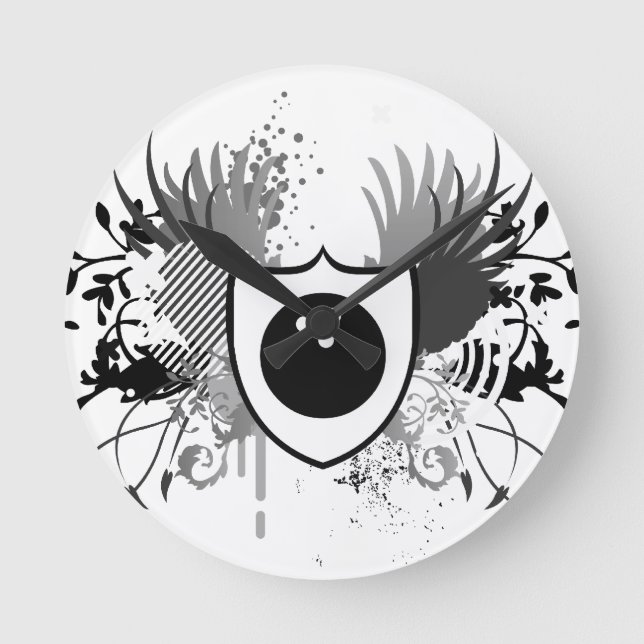 hi-fi bowling round clock (Front)