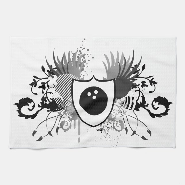 hi-fi bowling tea towel (Horizontal)