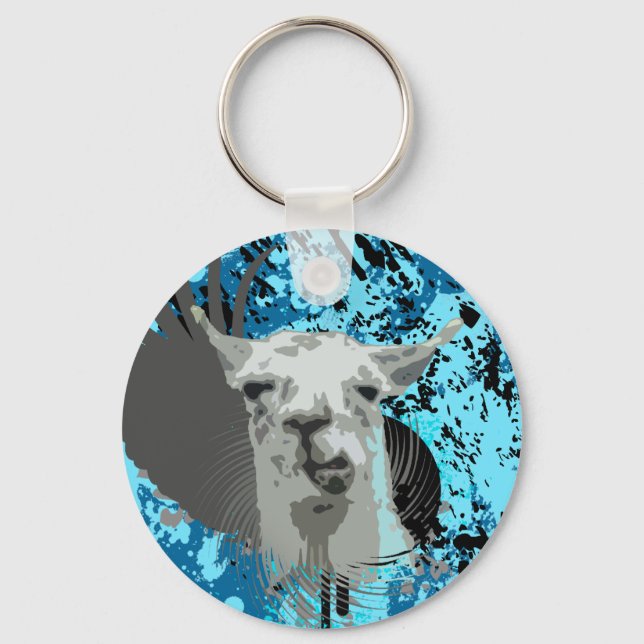 hi-fi llama. key ring (Front)