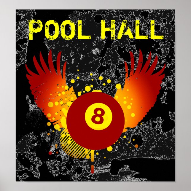 hi-fi pool hall poster (Front)