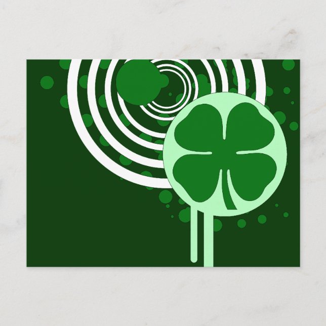 hi-fi shamrock bubbles postcard (Front)