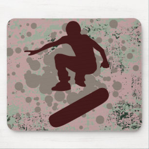 hi-fi skateboarding : bubbles : mouse pad