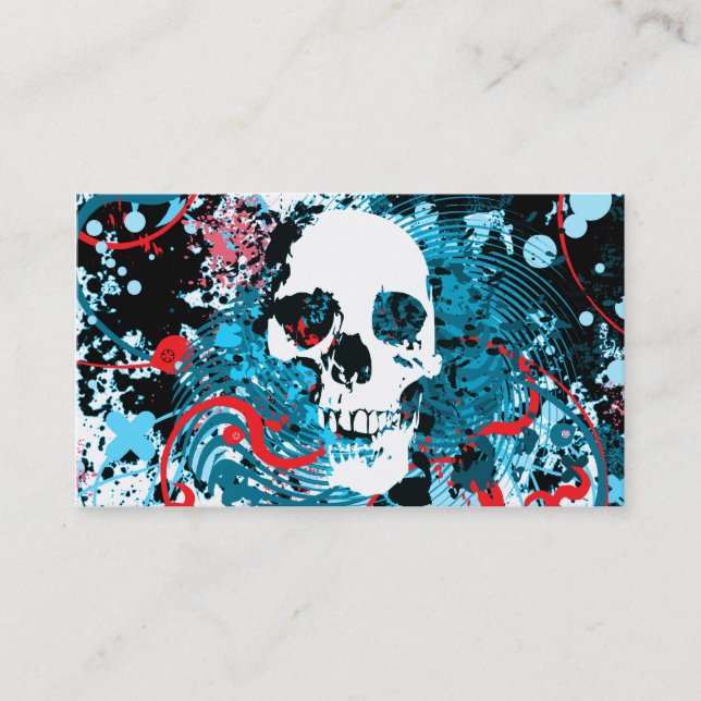 hi-fi skull business card (Front)