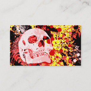 hi-fi skull business card