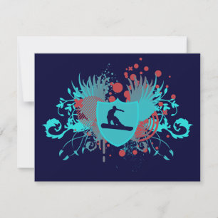 hi-fi snowboarder invitation