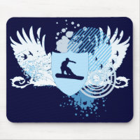 hi-fi snowboarding. traced in blue.