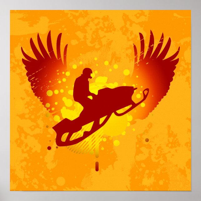 hi-fi snowmobiling poster (Front)