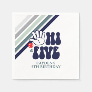 HI FIVE Retro stripe Napkin