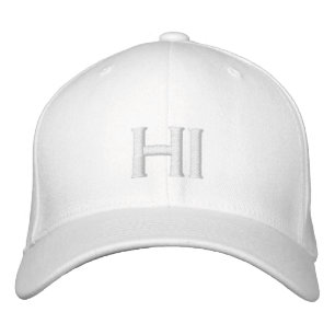 HI for Hawaii Cusom Embroidered Hat