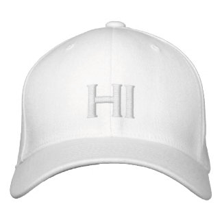 HI for Hawaii Cusom Embroidered Hat