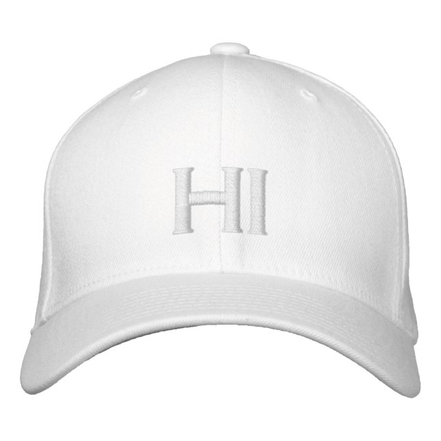 HI for Hawaii Cusom Embroidered Hat (Front)