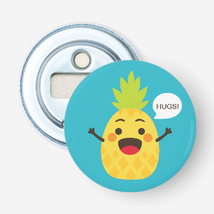 Hi Friends! Pineapple Illustration Bottle Opener