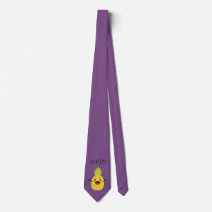 Hi Friends! Pineapple Illustration Tie