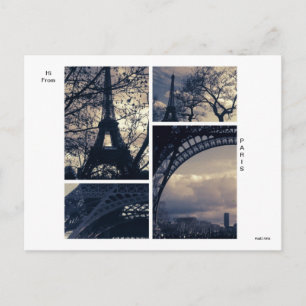 Hi From Paris Postcard