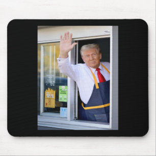 Hi Get Your Burger Donald Trump Cooks Fries Worker Mouse Pad