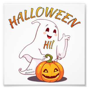 Hi ! Halloween Photo Print