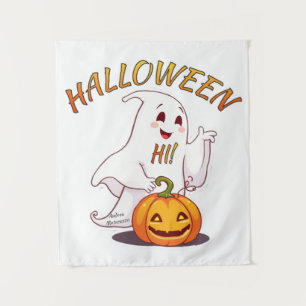 Hi ! Halloween Tapestry