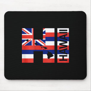 Hi Hawaiian Islands Flag Mouse Pad