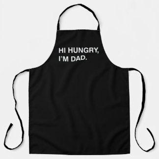 Hi Hungry I'm Dad kitchen apron gift for father