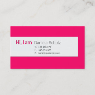 Hi! I am - Business Cards for Dating