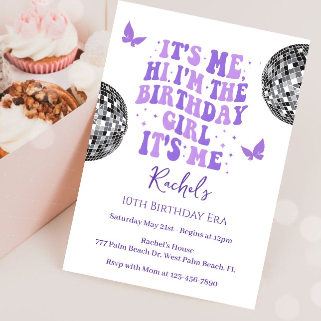 Hi It's me In my Birthday Era Birthday Invitation (Creator Uploaded)