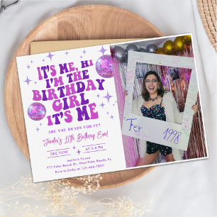 Hi It's me In my Birthday Era Birthday Photo Invitation