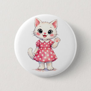 Hi Kitty! 6 Cm Round Badge