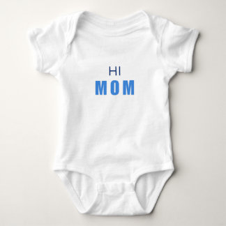 Hi Mom Baby Boy Bodysuit