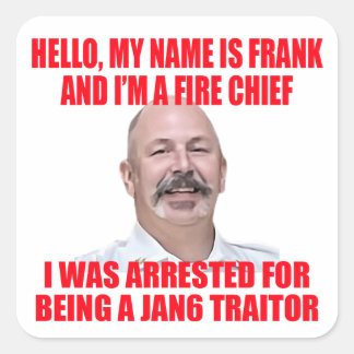 Hi My Name Is Frank  Square Sticker