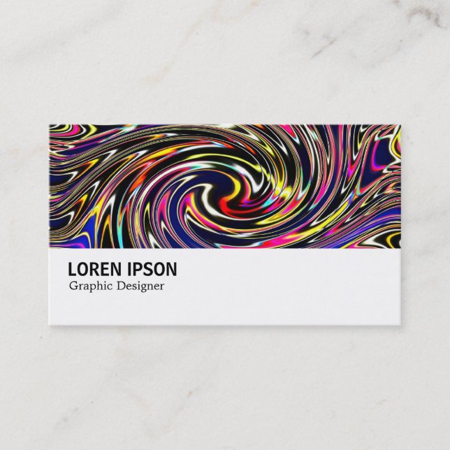 Hi-Phi - 020 - Colour Whirl Business Card (Front)