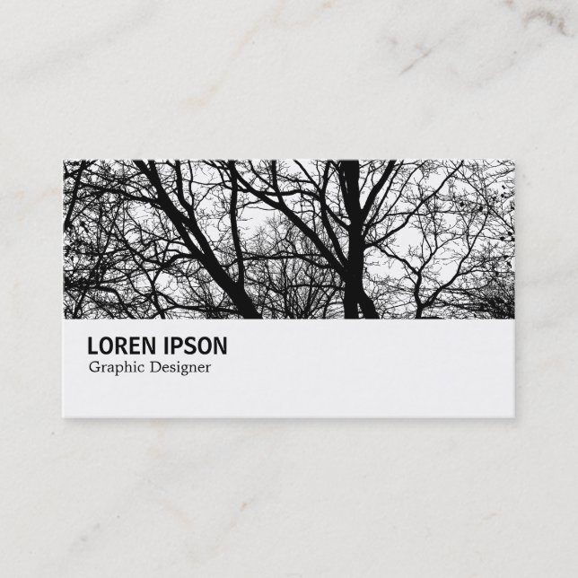 Hi-Phi - 0281 - Silhouetted Branches HC Business Card (Front)