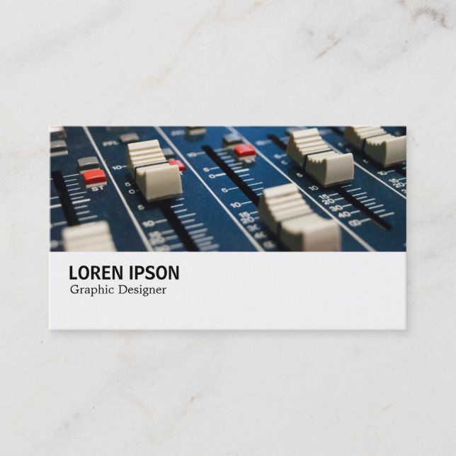 Hi-Phi - Mixing Desk Business Card (Front)