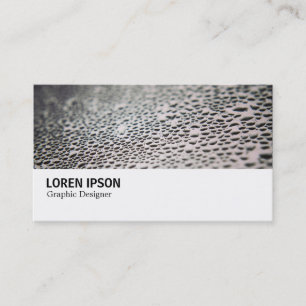 Hi-Phi - Water Droplets on Glass 02 Business Card