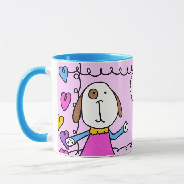 "Hi Puppy Love" Mug (Left)