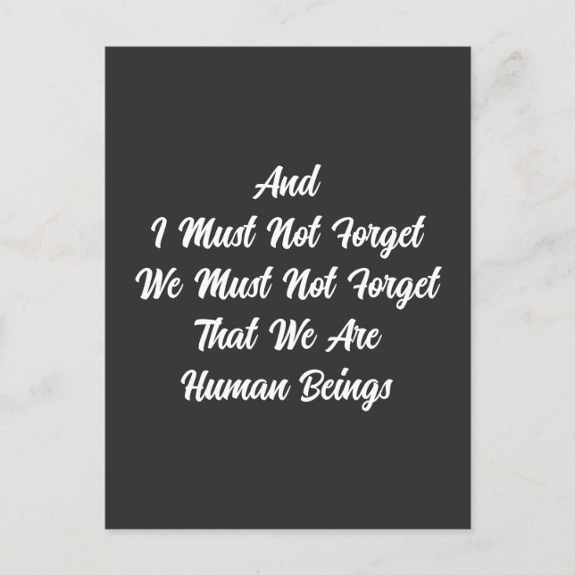 Hi Ren Human Beings Postcard (Front)