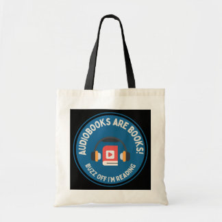 Hi Res Audiobook Lover Tote Bag Dark