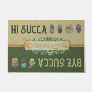 Hi Succa Doormat / Welcome Mat / Succulent
