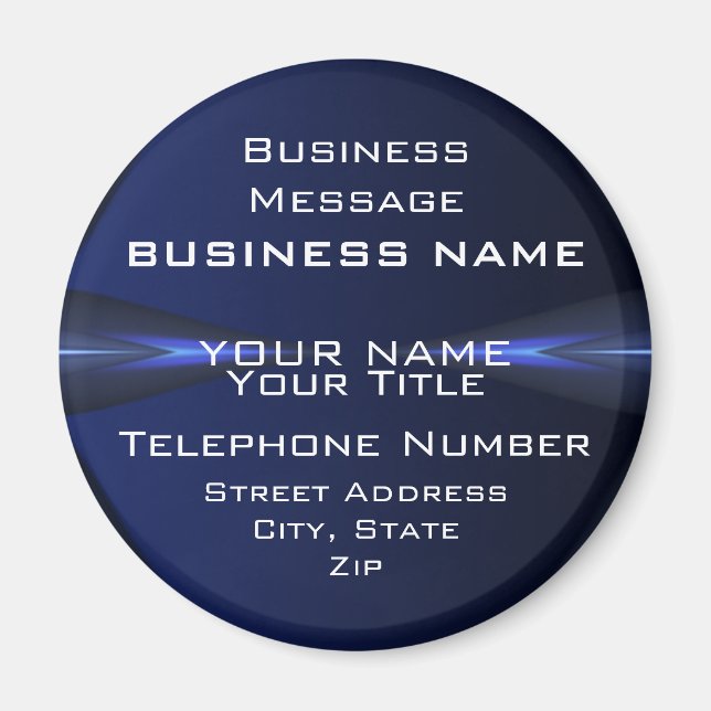 Hi Tec Futuristic Business Magnets (Front)