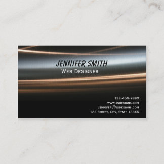Hi Tech Bronze Wave Business Card