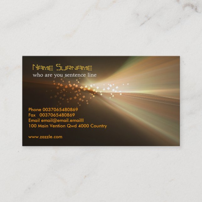 hi-tech business card (Front)