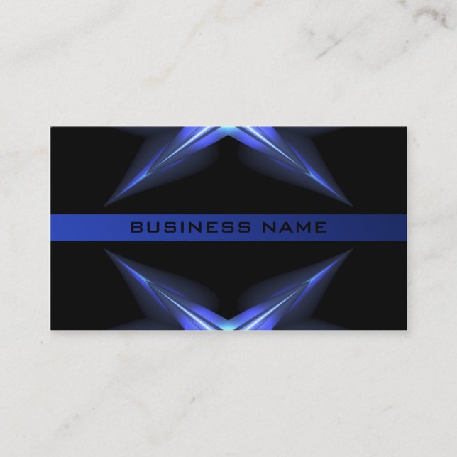 Hi Tech Futuristic Business Card Template (Front)