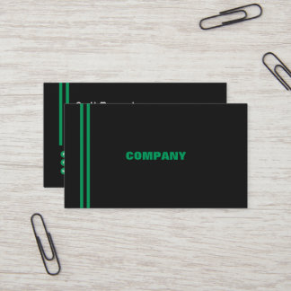 Hi tech mint green sporty business card