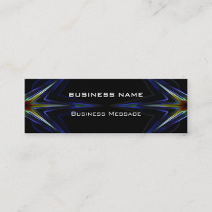 Hi Tech Neon Futuristic Mini Business Card